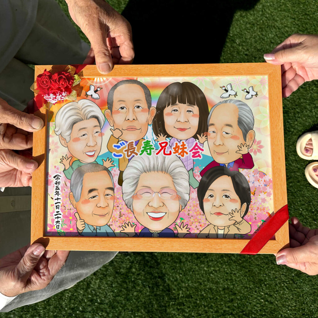 可愛い似顔絵プレゼント作品ギャラリー★卒業祝いに人気! 作品サンプル10