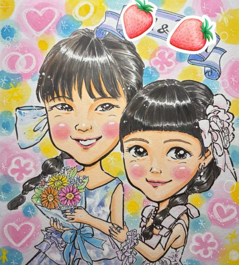 似顔絵はむりん写真6お子様の成長記録jpg