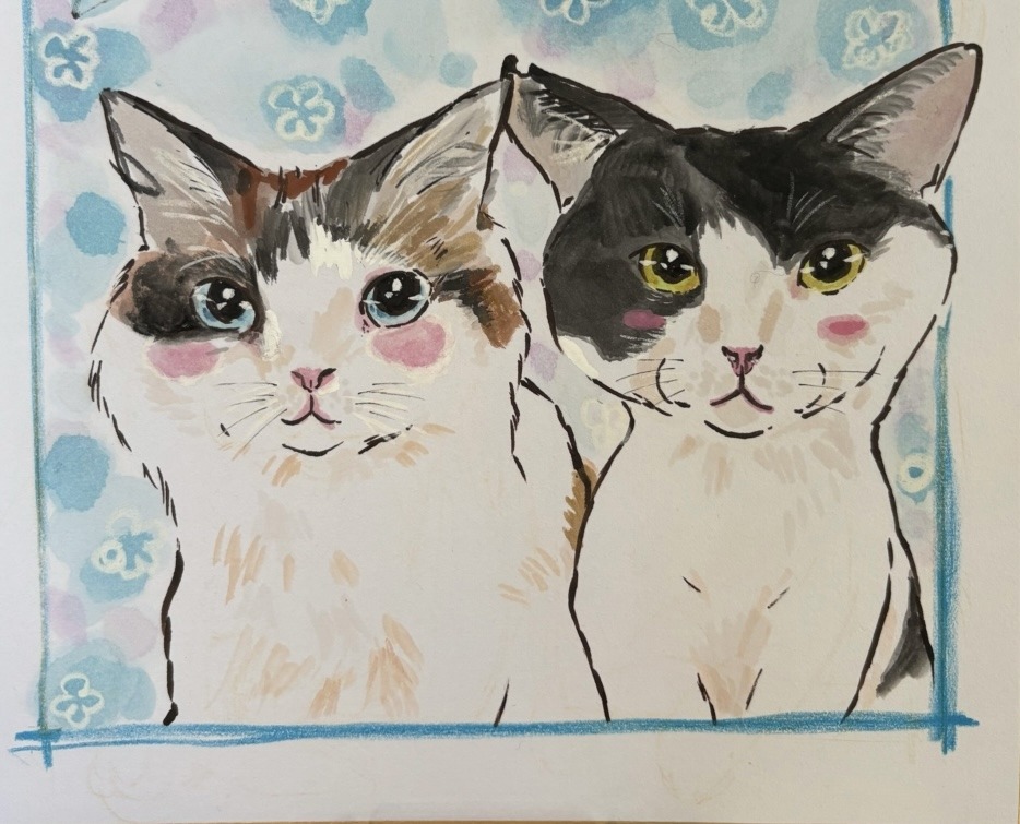 似顔絵はむりん写真9うちの子にゃんこjpg