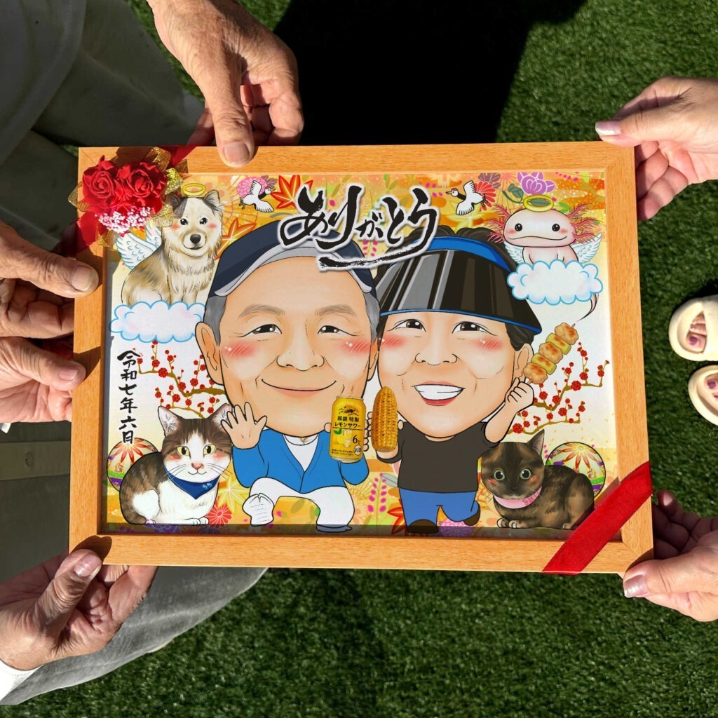 可愛い似顔絵プレゼント作品ギャラリー★家族での似顔絵に人気! 作品サンプル10