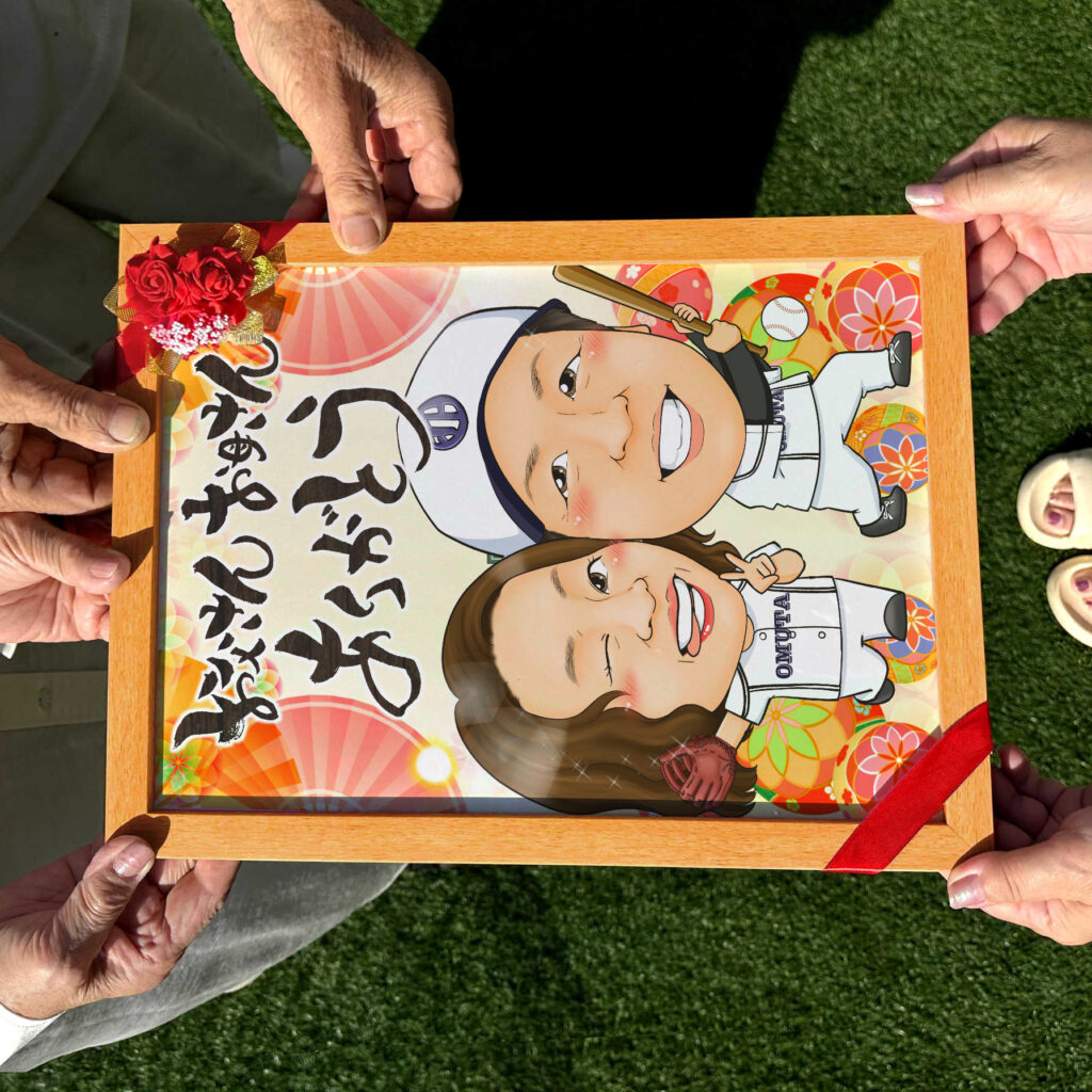 可愛い似顔絵プレゼント作品ギャラリー★ありがとうスタイル! 作品サンプル3