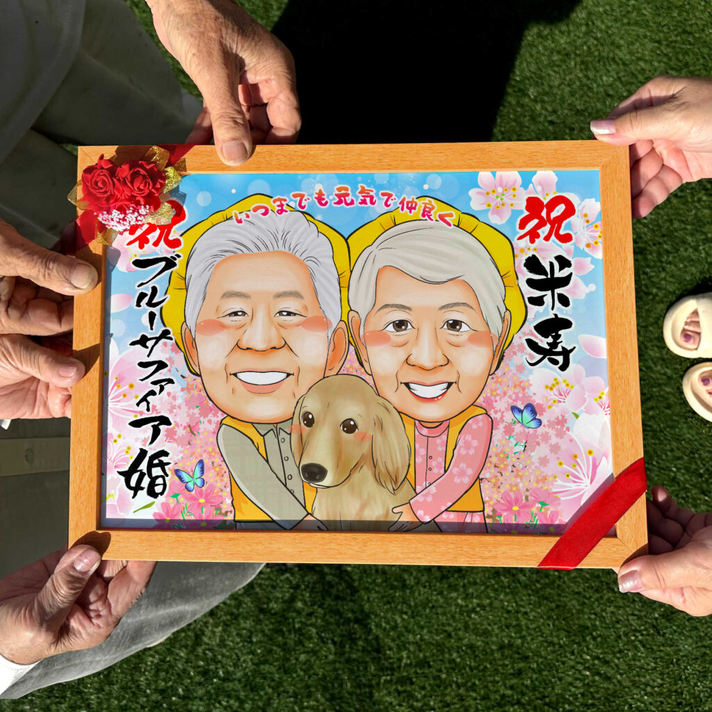 可愛い似顔絵プレゼント作品ギャラリー★ペットと一緒に!【2名様】 作品サンプル4